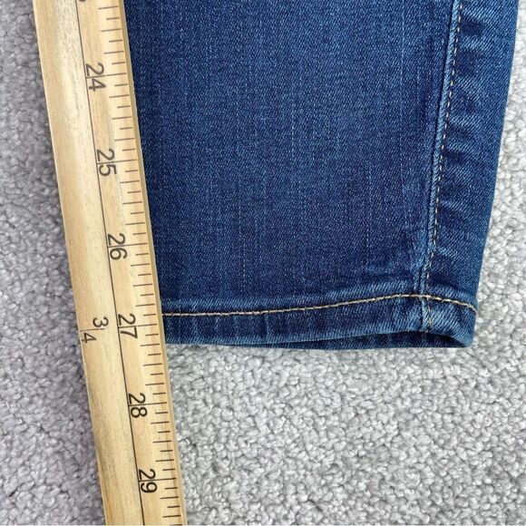 Abercrombie Kids Jeans Girl’s 15/16 Blue Legging High Rise Pull On Dark Wash - Picture 10 of 11